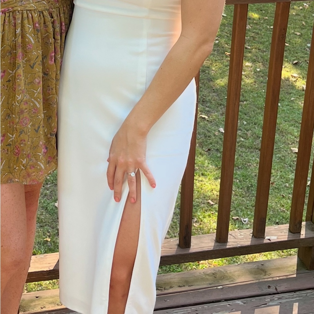White Bridal Lulus Dress - Picture 2 of 3